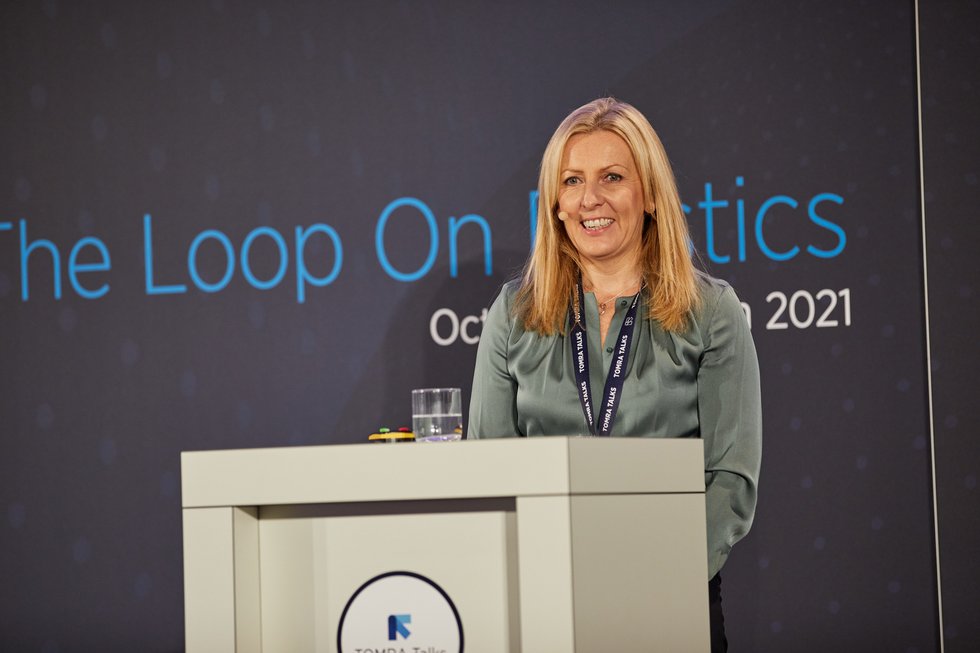 ∏TOMRA 2021_Tove Andersen, CEO of TOMRA, opening the conference day.jpg
