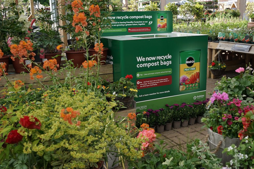 An innovative recycling scheme for garden centres could improve collection of compost bags