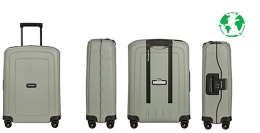 samsonite luggage made from water bottles