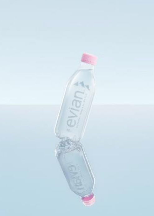 evian introduces new label free bottle